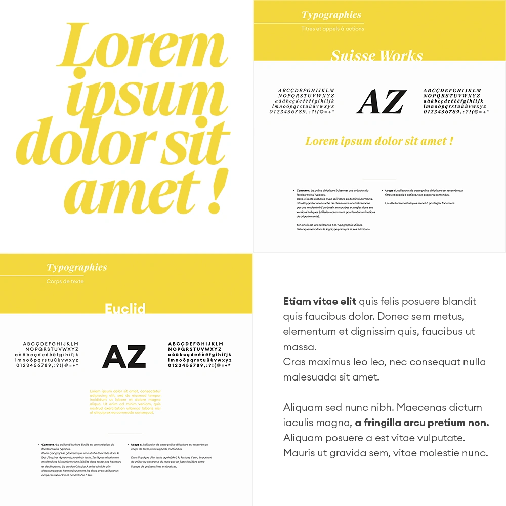 Reverchon - typographie Choix typographiques pour la réalisation de la charte graphique de Reverchon.