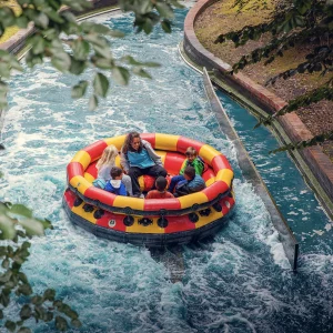 Reportage photo descente en bouée dans l'Oxygénarium vue dans le Parc Astérix