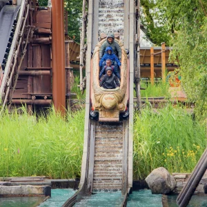 Reportage photo dans le parc Astérix - flume