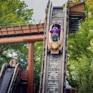 Reportage photo au parc Astérix - attraction à sensations - flume