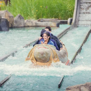 Reportage photo au parc Astérix - Ménire Express - flume