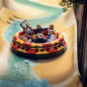 Reportage photo - rires et émotions sur l'attraction Oxygenarium au Parc Astérix
