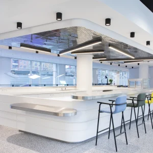 Reportage Photo - Espace repas et cantine d'entreprise dans les locaux Samsung à Saint-Ouen