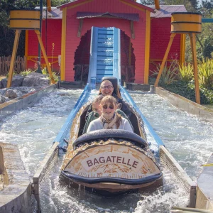 Reportage photo au parc Bagatelle - fin de la glissade spectaculaire du flume