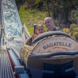 Reportage photo au parc Bagatelle - instant de joie et de partage capturé sur le flume