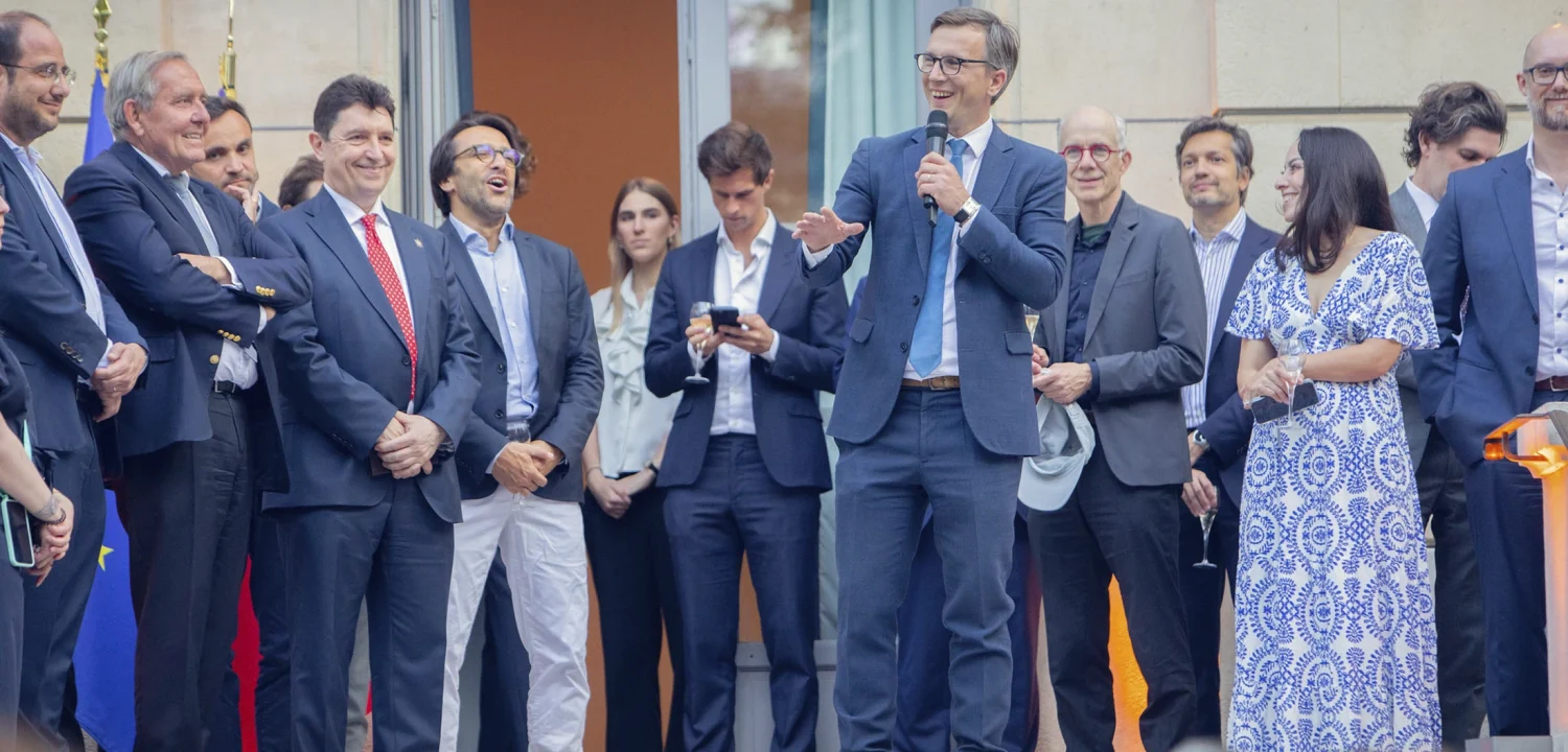 Reportage photo - Discours d'ouverture de bienvenue et cocktail à l'occasion du Paris Cyber Summit 2025 à Paris