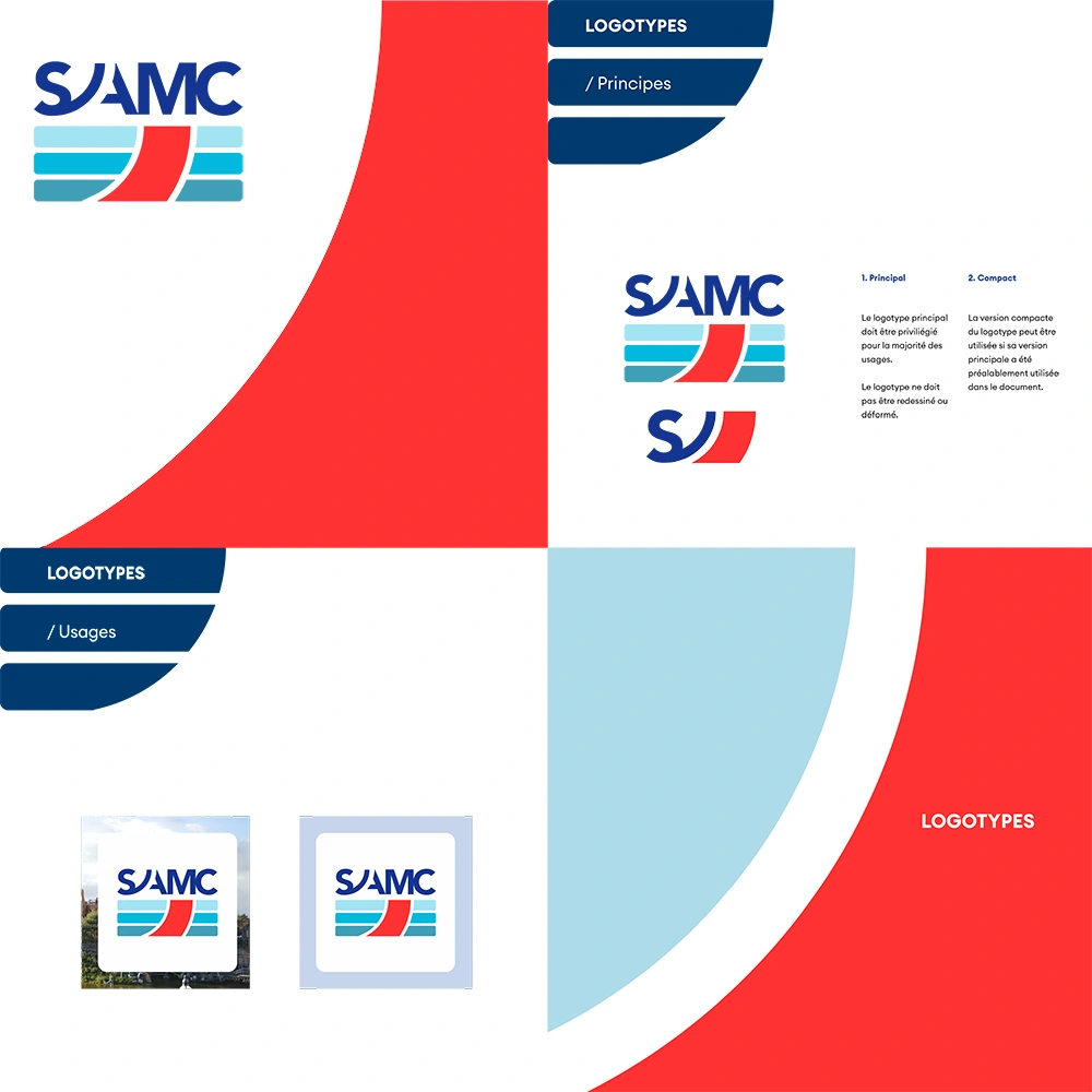 Charte graphique SAMC - Concept du logo et colorimétrie
