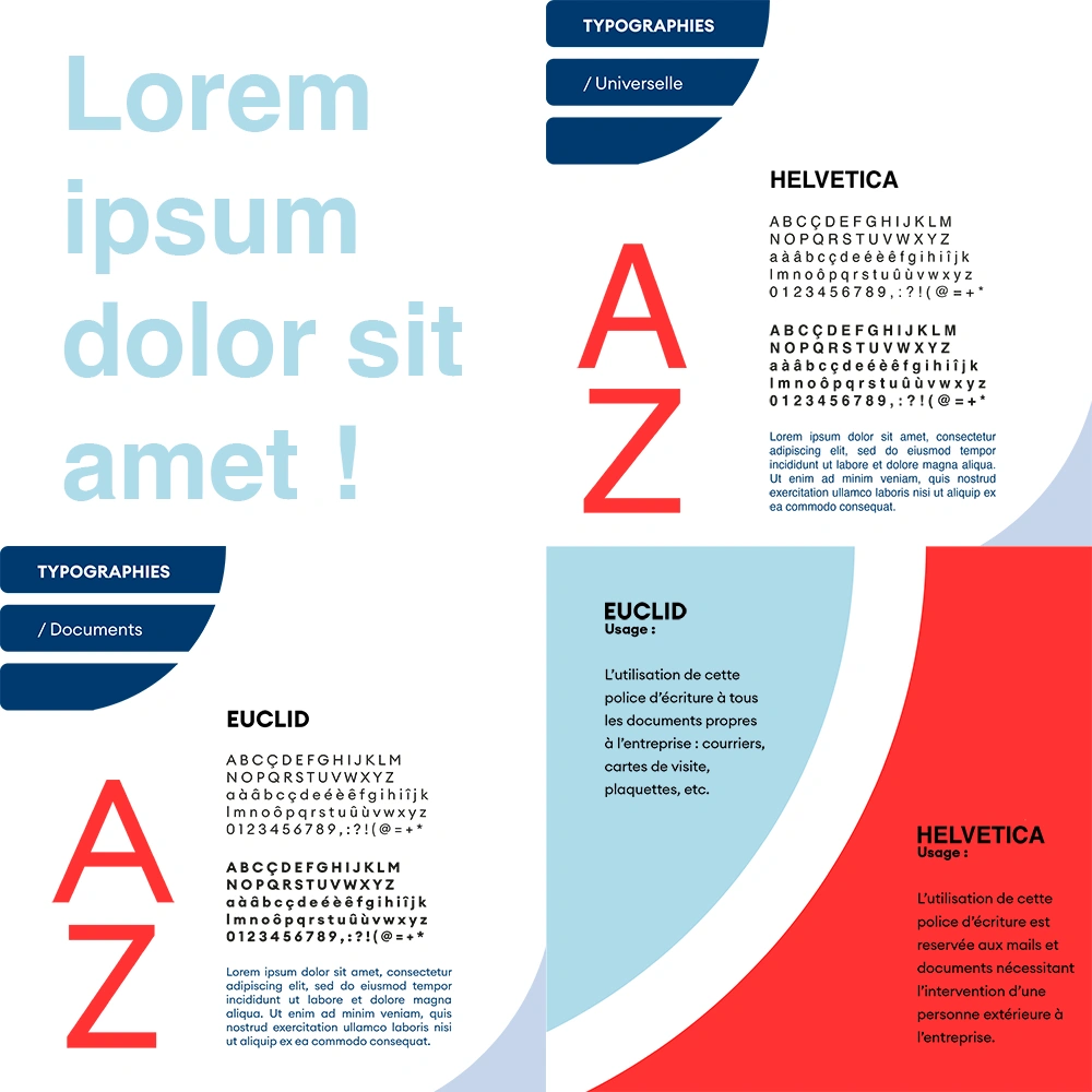 Charte graphique SAMC - typographie de la marque