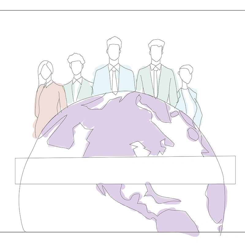 Croquis pour l'OIF par l'agence Verveine pour la mission éco