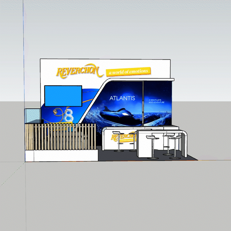 Gif Reverchon - stand 3D Gif Reverchon - Présentation du stand Reverchon en maquette 3D