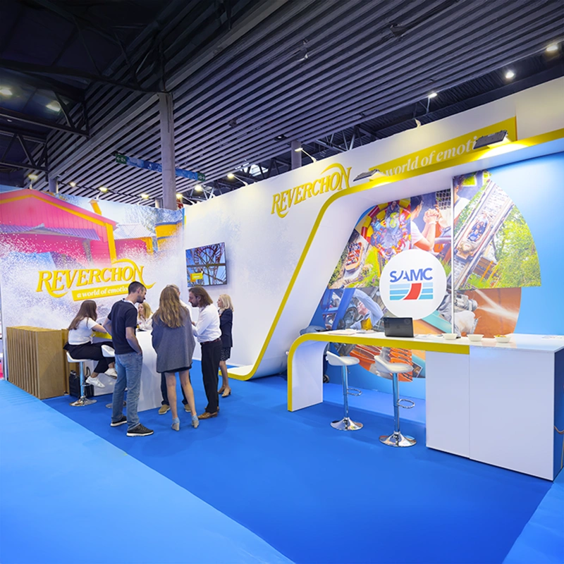 Reverchon stand événement IAAPA Agence Verveine Stand reverchon IAAPA événement salon professionnel